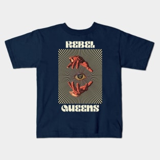 Hand Eyes Rebel Queens Kids T-Shirt